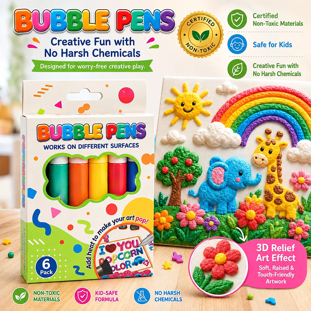 ⏳LAST DAY BUY 1 GET 1 FREE!!🎁🔮Magic Pen – Draw 3D with one stroke!🎄 DIY Bubble Popcorn Drawing Pens 🔥