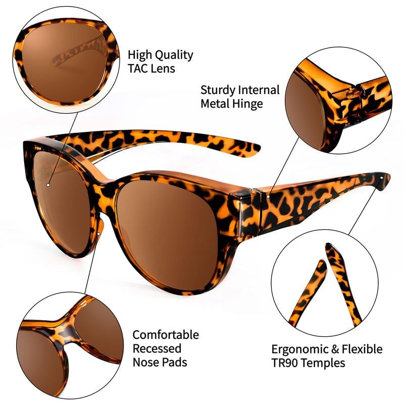 🎉LIMITED SALE：ONLY ￡6.99!!😎UV400 Protection Fit Over Glasses Sunglasses