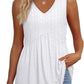 💜LAST DAY PROMOTION - 49%OFF💜Women's Print Flowy Sleeveless V Neck Peplum Tank Tops