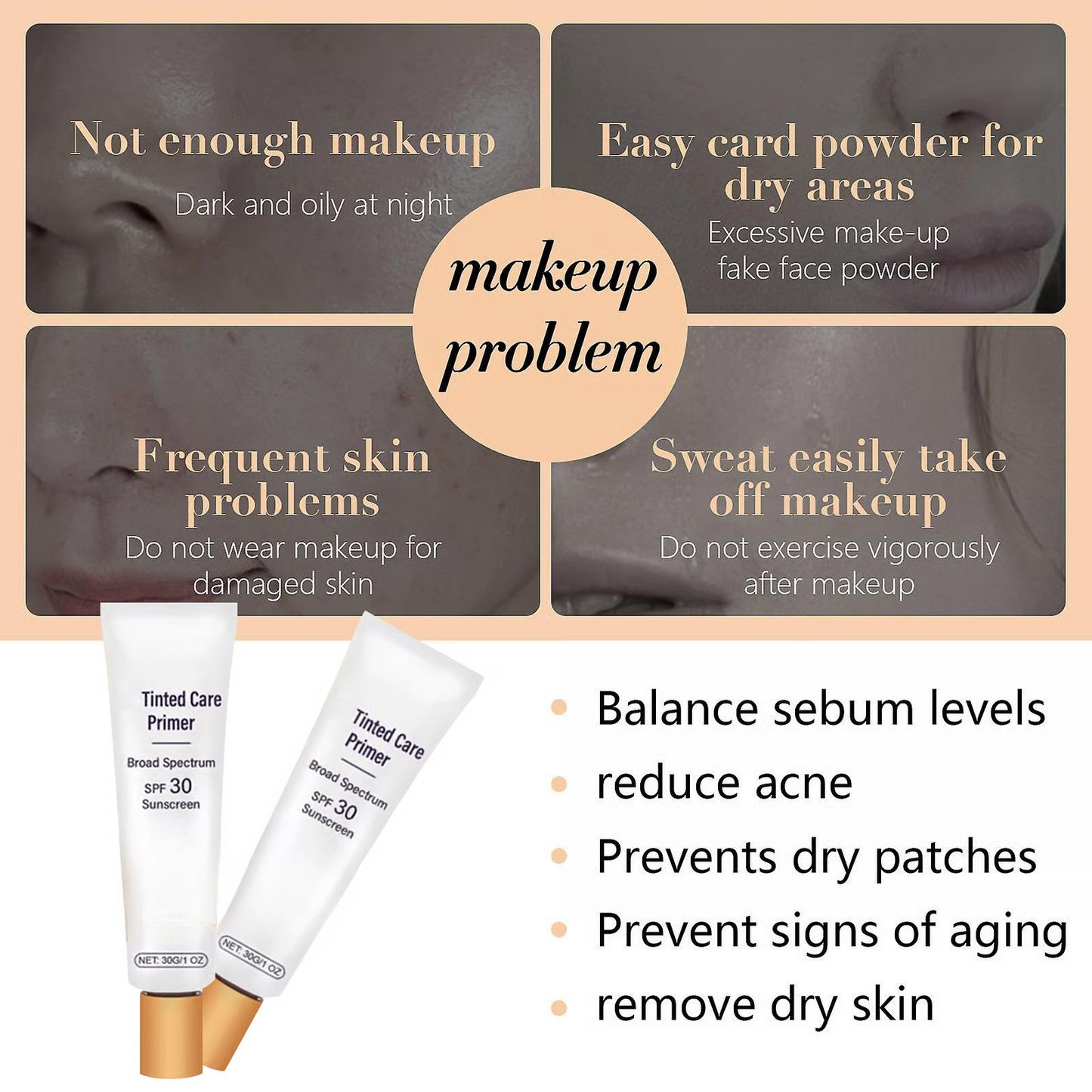 ✨LAST DAY SALE BUY 1  GET 1 FREE!!💜✨BB blur tinted moisturizer SPF 30 - instantly brightens, hydrates & smooths your skin✨