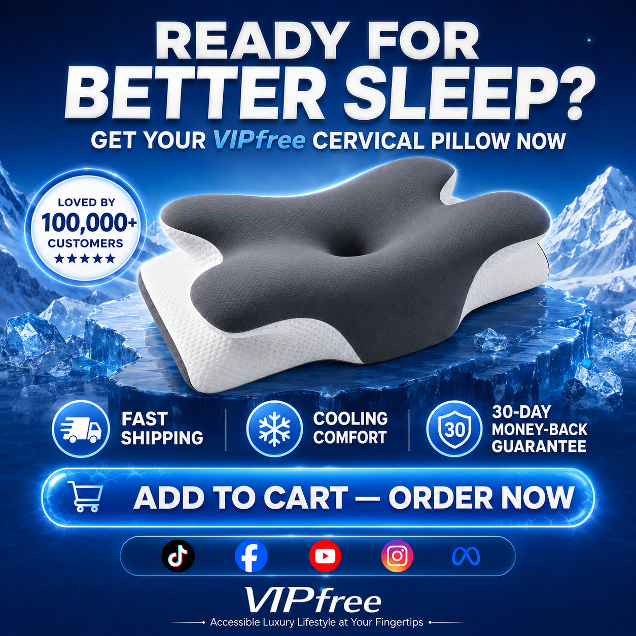 🥳 2026 HOT SALE 🥳  49% OFF! 🌙Ergonomic bamboo contour pillow – Relieves neck tension and promotes deep sleep. Perfect for back, side and stomach sleepers. Experience comfort all night long. 💤 ✨