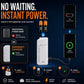 Portable Emergency Phone Charger AA Battery Powered Power Bank with LED Flashlight