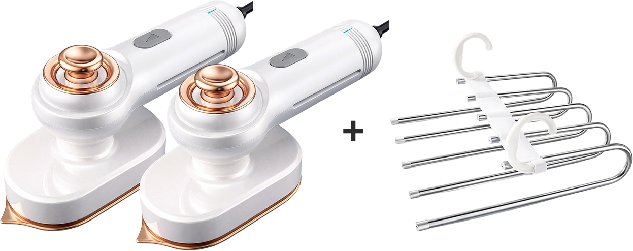 🥳2026 HOT SALE 50% OFF! 💞🧺💨Steam Iron & Steamer 2-in-1 – Kills 99.99% mites & bacteria. 5s preheat, 150ml tank. Ceramic plate, even heat. Safe for silk to cotton. Your fabric care essential. 🛡️🌿