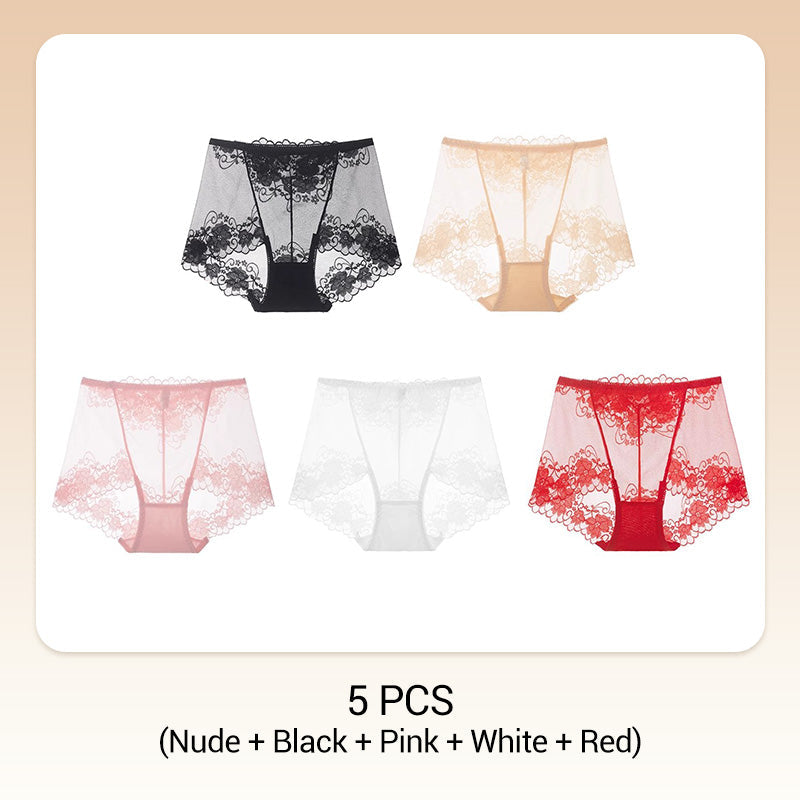 🧶 Women's Hand-Crocheted Lace High-Rise Boxer Briefs – Breathable, Vintage Style & Comfortable Fit 🌸