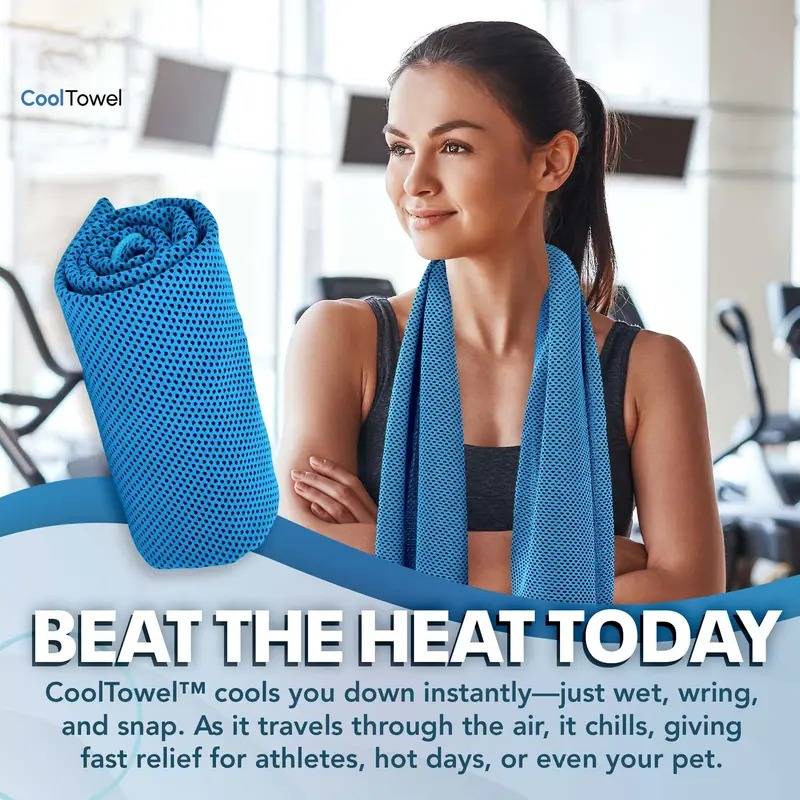 ⏰Last Day Buy 1 Get 1 Free❄💦Cold Sweat Towel You Can Use Anywhere, Anytime! Reusable Soft Absorbent Cooling Portable