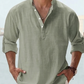 🔥Men's Cotton Linen Casual Long Sleeve Shirt