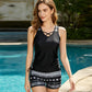 ⏰LAST DAY 60% OFF - Miraclesuit Women's Tummy Control Tankini Set with Built-In Bra – Flattering Boho Swimwear with Shorts🔥