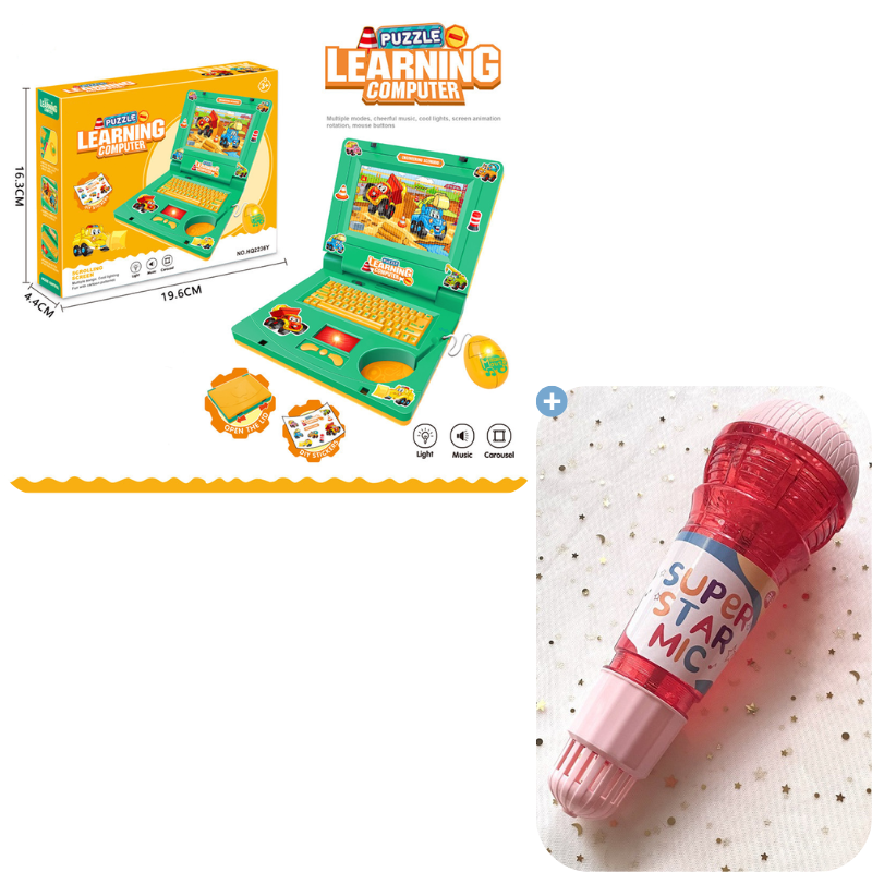 Interactive Simulation Toy Laptop