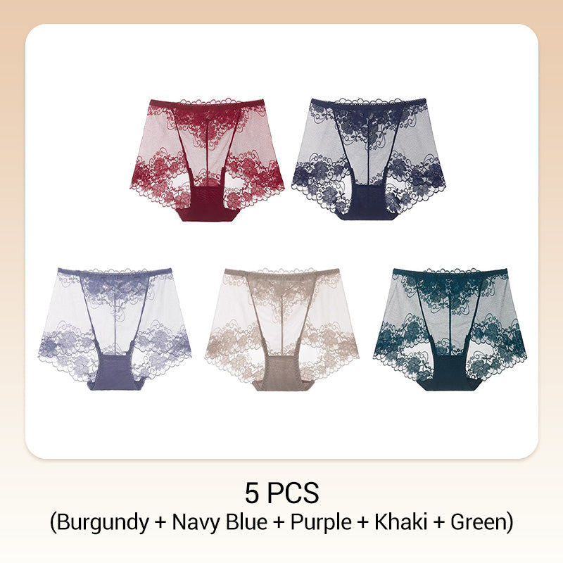 🧶 Women's Hand-Crocheted Lace High-Rise Boxer Briefs – Breathable, Vintage Style & Comfortable Fit 🌸