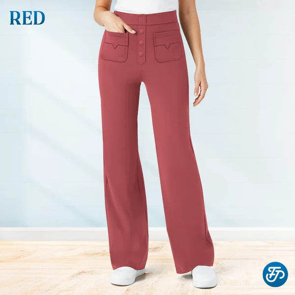 💖LAST DAY SALE 50% OFF💷Women's Casual High Waisted Pockets Stretch Pants