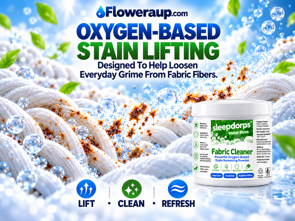 Oxygen-Based Fabric Cleaner – Deep Clean Stain Remover for Clothes, Towels & Linens