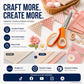 🥳2026 TOP PICK🥳 Pinking Shears Scissors – Stainless Steel, Ergonomic Cushioned Handles – Perfect for Sewing, Quilting & Scrapbooking! 🧵💨