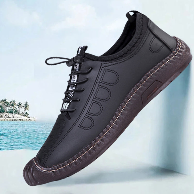 🥾 LIMITED-TIME 50% OFF! ✨ Slip-on Hiking Shoes – Soft Leather, Breathable, Slip-Resistant 🏔️