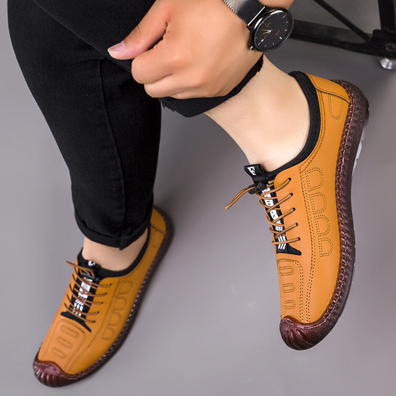 🥾 LIMITED-TIME 50% OFF! ✨ Slip-on Hiking Shoes – Soft Leather, Breathable, Slip-Resistant 🏔️