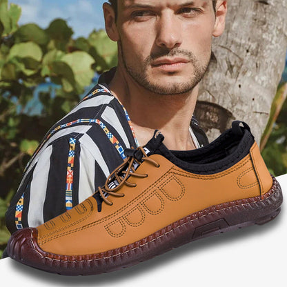 🥾 LIMITED-TIME 50% OFF! ✨ Slip-on Hiking Shoes – Soft Leather, Breathable, Slip-Resistant 🏔️
