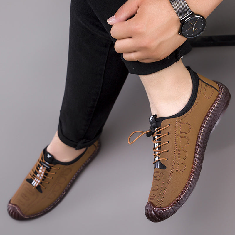 🥾 LIMITED-TIME 50% OFF! ✨ Slip-on Hiking Shoes – Soft Leather, Breathable, Slip-Resistant 🏔️