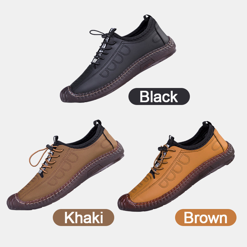 🥾 LIMITED-TIME 50% OFF! ✨ Slip-on Hiking Shoes – Soft Leather, Breathable, Slip-Resistant 🏔️