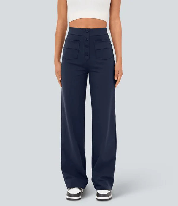 💖LAST DAY SALE 50% OFF💷Women's Casual High Waisted Pockets Stretch Pants