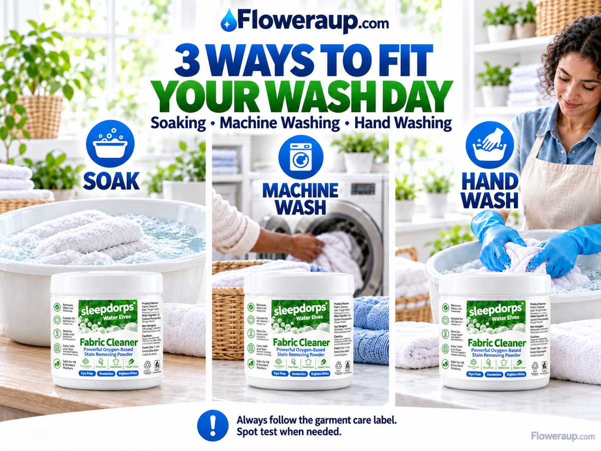 Oxygen-Based Fabric Cleaner – Deep Clean Stain Remover for Clothes, Towels & Linens