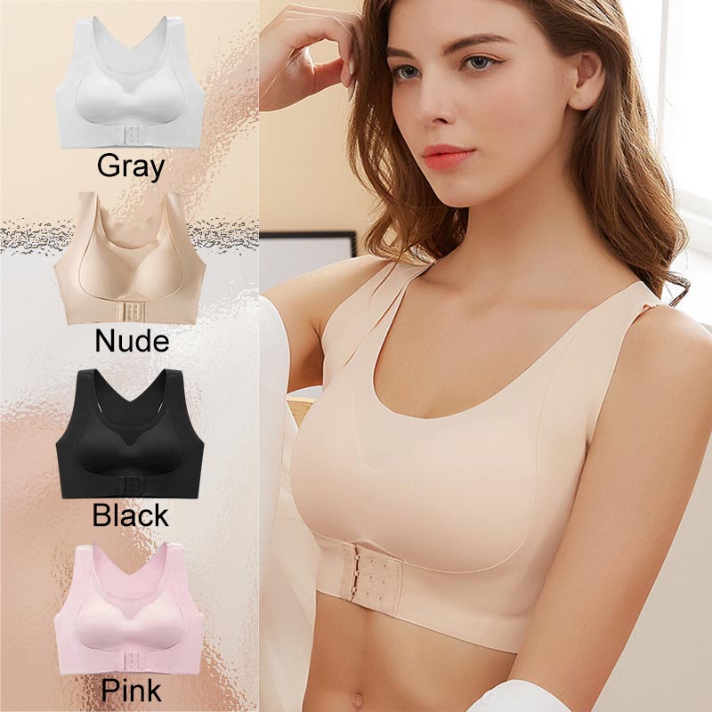 🎉Front Closure Cross-Back Wireless Posture Bra