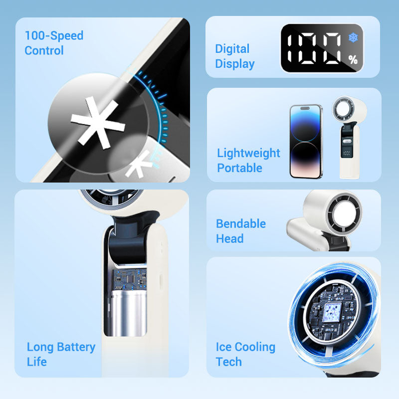 Hot Sale 50% OFF⌛❄️IcePoint™ Mini Handheld Cooling Fan