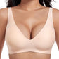 💗LIMITED TIME SALE 50% OFF⚡50K+ SOLD💕 Jelly Wireless Womens Comfortable Wireless Bras Push Up Bralettes Seamless Tshirts Bras Deep V Everyday Bras
