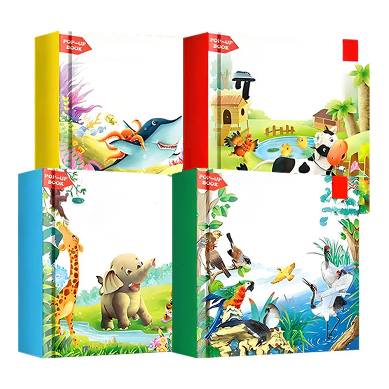✨【Kids' Animal-Themed Pop-Up Books】✨