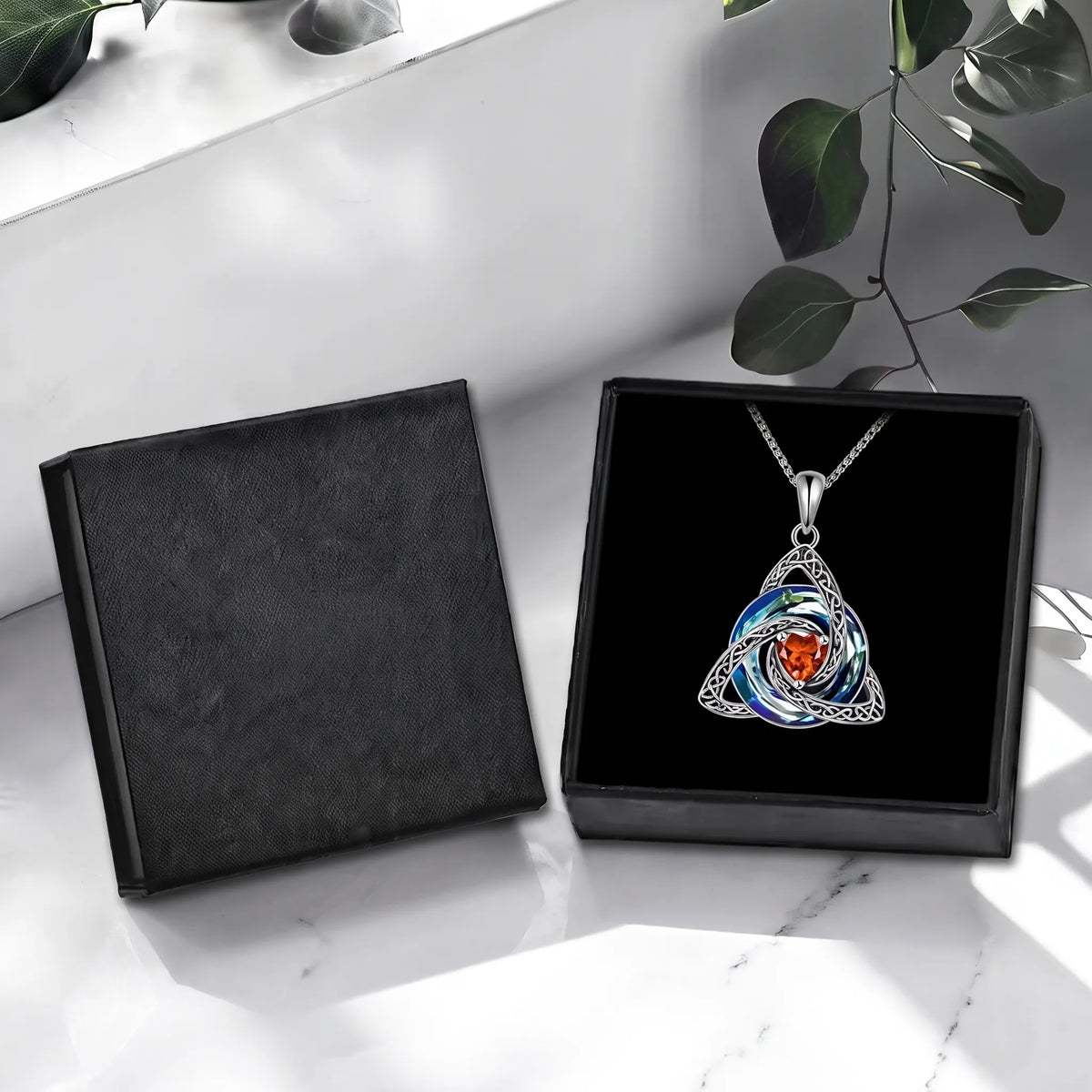 🌲Xmas Hot Sales - 50% off💝Birthstone Celtic Knot Necklace for Women