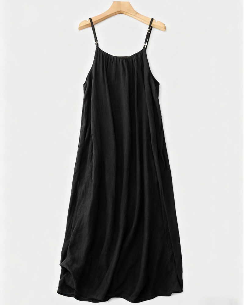 ❄️💕Hot Sale 50% OFF!💃Women's Solid Color Backless Cami Dress