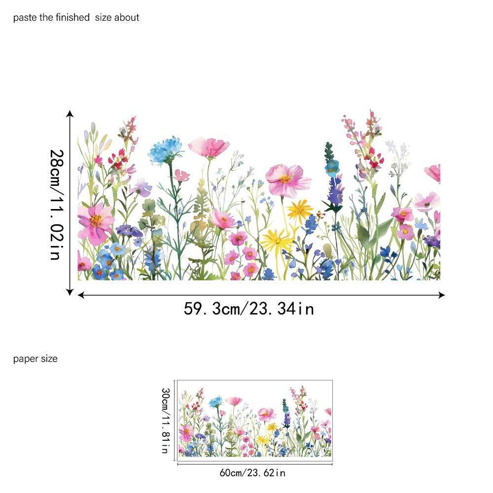 💐Colorful Floral Bouquet Window Sticker🖼️