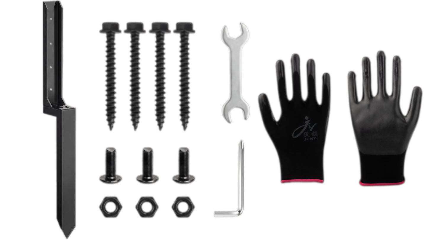 🏡50% OFF NOW! Heavy‑Duty Fence Post Repair Kit, Rustproof Fence Post Anchor Support Bracket, Easy‑Install Repair Spike for Fixing Loose, Tilted & Broken Wooden Fence Posts