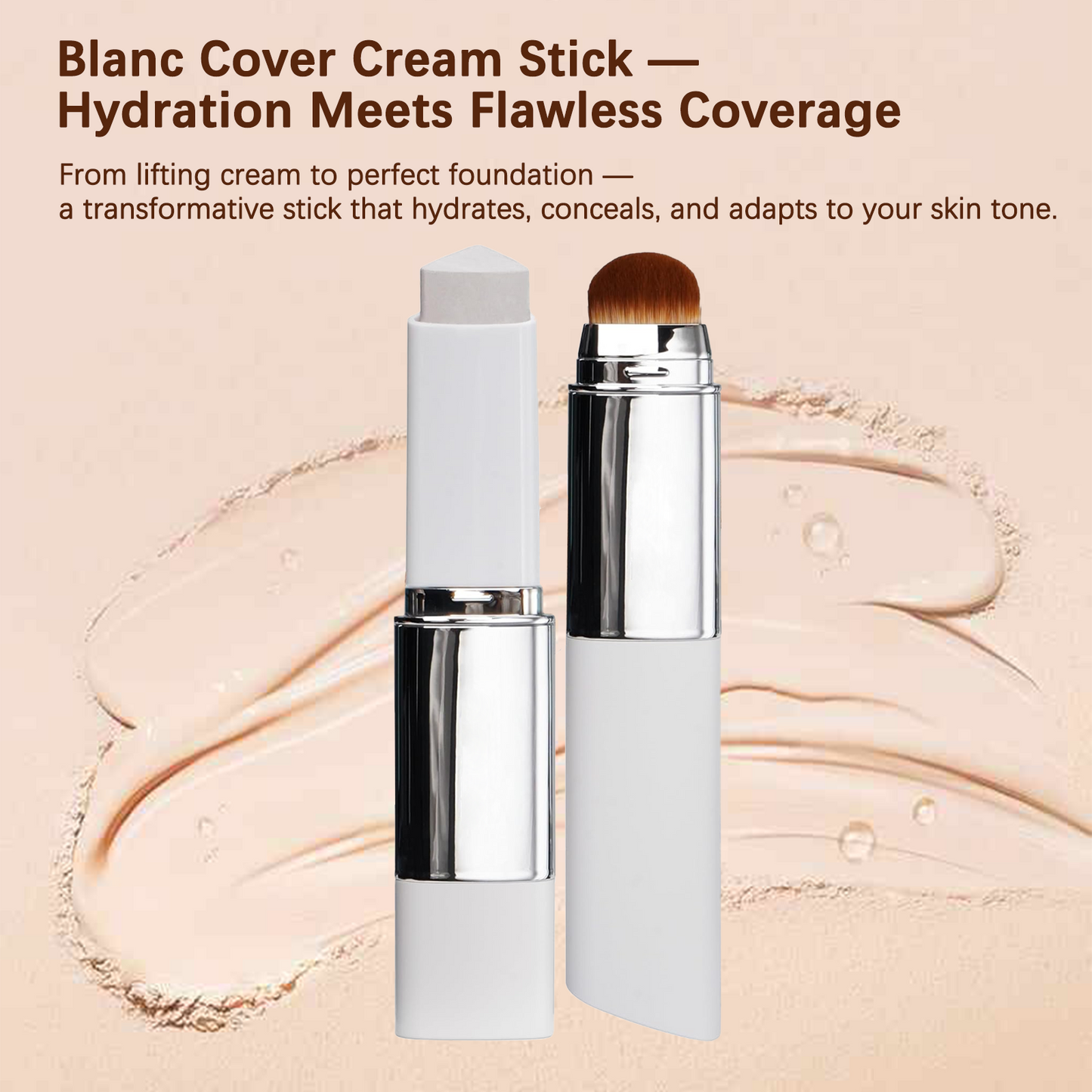 💥BUY 1 GET 1 FREE💥⏰💕🌟Cream Stick V White Korean Color-Changing Foundation Stick with Volufiline