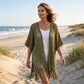 🔥This Week's Special Price:£15.99!!😍Women’s Oversized Knit Cardigan – Lightweight Crochet Tassel Kimono for Spring & Summer 🌸