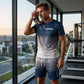 🏖️Summer Cool Deal: ONLY ￡15.99!!😎Men's Gradient Color T-Shirt & Shorts Set