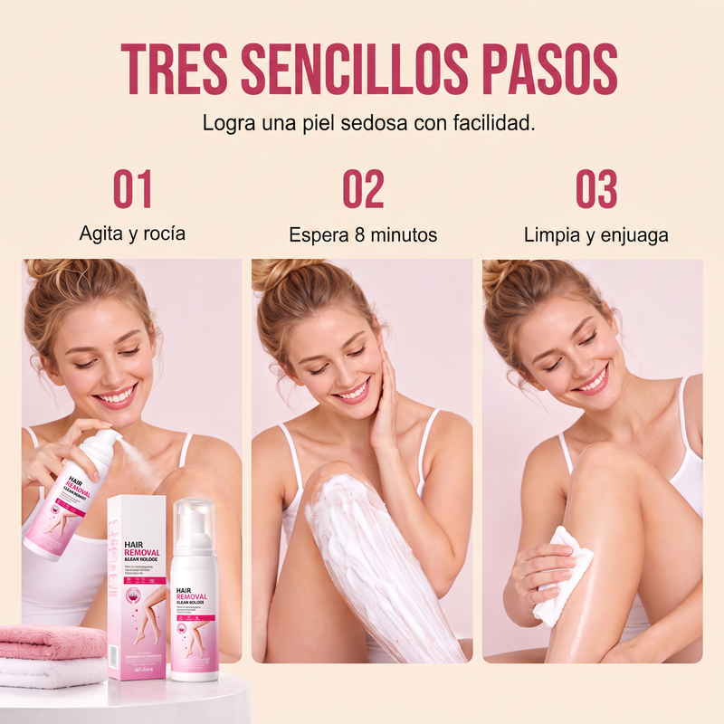 🏆 Last Day Special Price £8.99 ! 🔥Buy 2 Get 1 Free🎁Silky-Smooth Hair Removal Cream and mousses