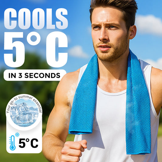 ⏰Last Day Buy 1 Get 1 Free❄💦Cold Sweat Towel You Can Use Anywhere, Anytime! Reusable Soft Absorbent Cooling Portable