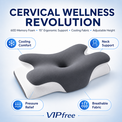 🥳 2026 HOT SALE 🥳  49% OFF! 🌙Ergonomic bamboo contour pillow – Relieves neck tension and promotes deep sleep. Perfect for back, side and stomach sleepers. Experience comfort all night long. 💤 ✨