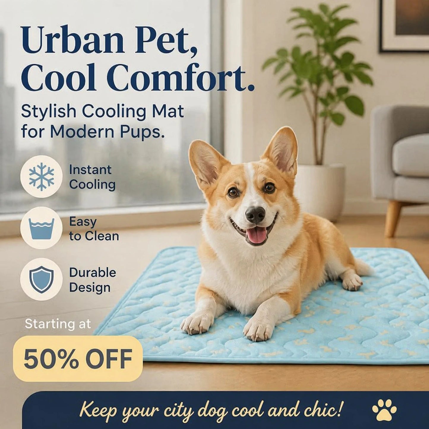 🌞Summer Hot Sale 49% OFF🧊Premium Cooling Mat For Pet