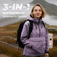 🔥LAST DAY SALE- 49% OFF🎁3-in-1 Waterproof Women's Jacket – Rain, Wind & Cold, All Covered