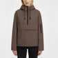 Leopard Print Hooded Pullover with Kangaroo Pocket