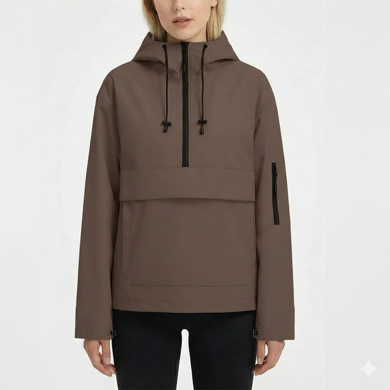 Leopard Print Hooded Pullover with Kangaroo Pocket