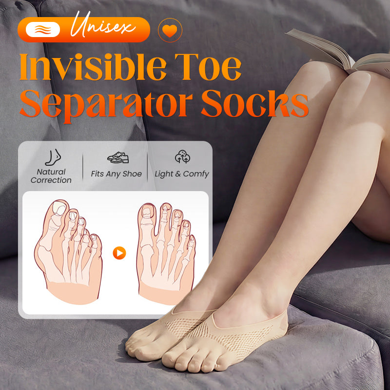 ✨Orthopedic Invisible Toe Socks|Summer Five-Toe Shallow Socks🌸