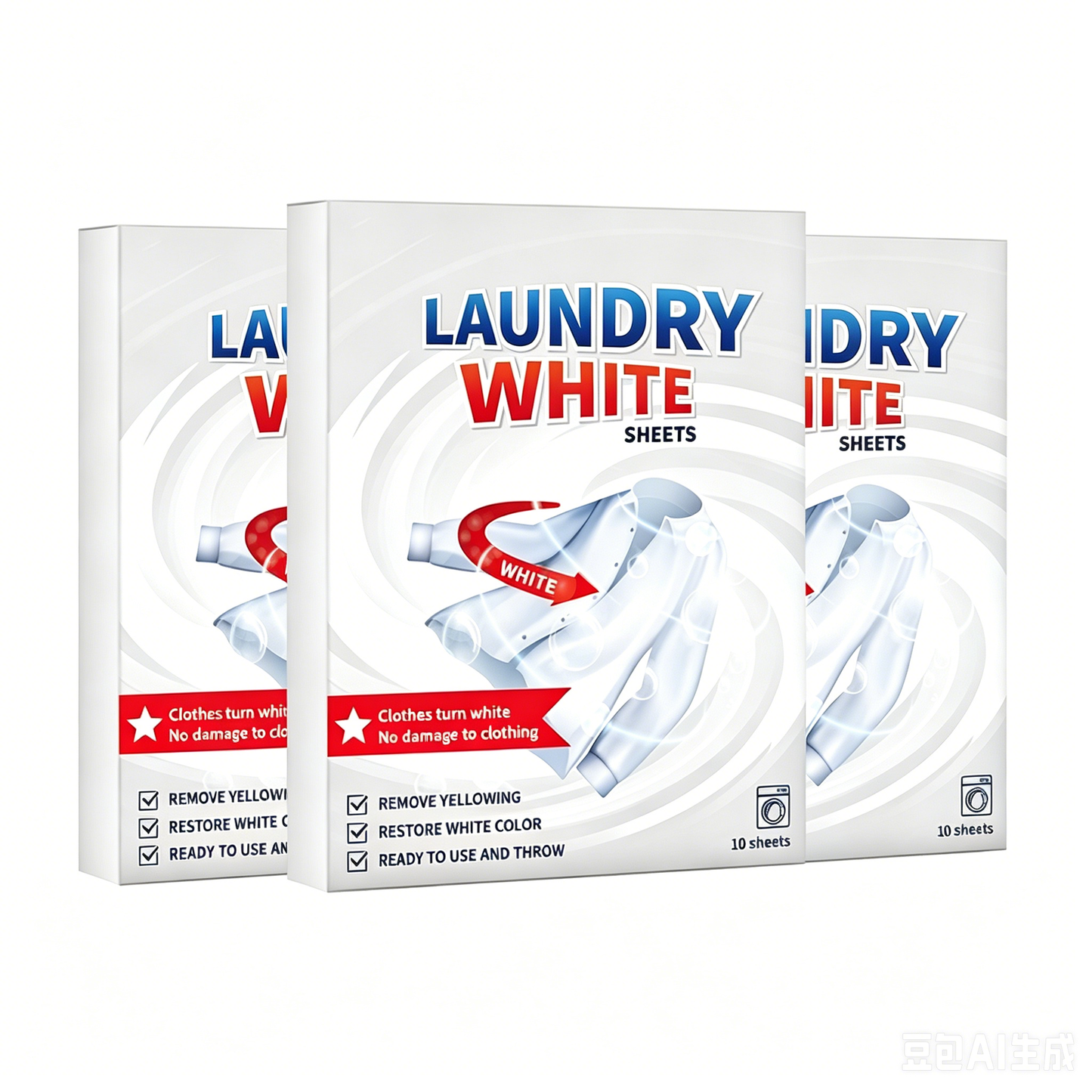 Deep Cleaning Laundry Whitening Sheets