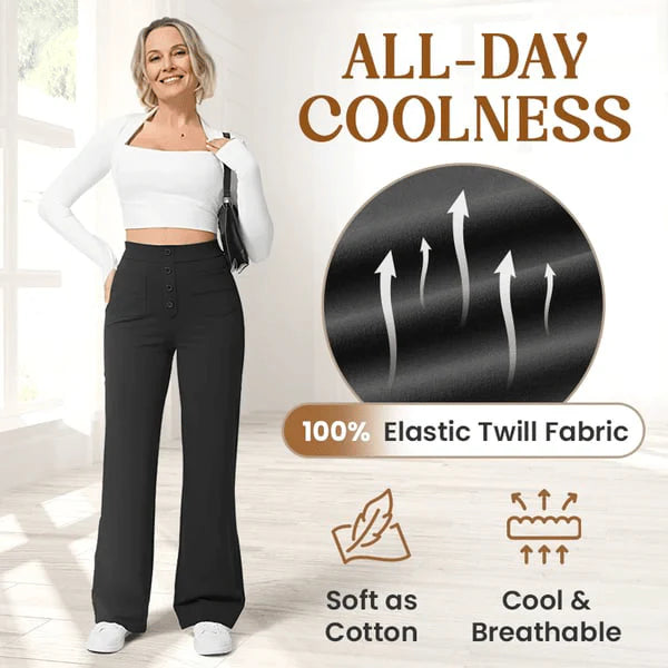 💖LAST DAY SALE 50% OFF💷Women's Casual High Waisted Pockets Stretch Pants