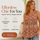 💜LAST DAY PROMOTION - 49%OFF💜Women's Print Flowy Sleeveless V Neck Peplum Tank Tops