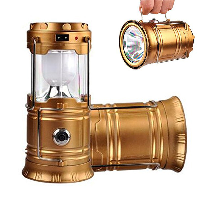Solar Rechargeable Camping Lantern – Collapsible LED, IPX5 Waterproof 💡 Magnetic Base & Foldable Hook 🏔️ Ideal for Camping, Hiking & Emergency Outages 🔋