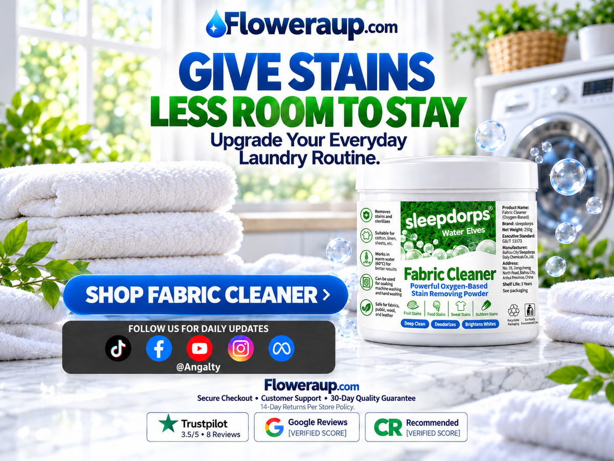 Oxygen-Based Fabric Cleaner – Deep Clean Stain Remover for Clothes, Towels & Linens