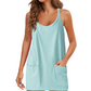 🔥Last Day Special Sale 49% OFF💃Casual Sleeveless Mini Dress With Built-In Shorts