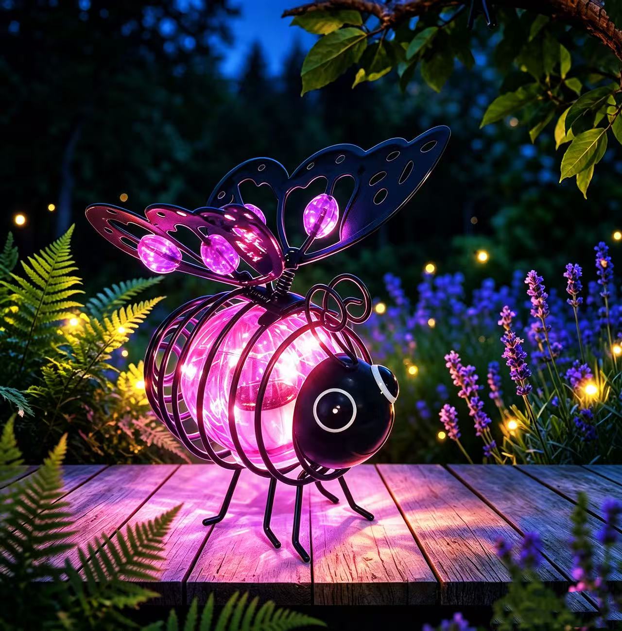 🔥Special Price £10.99!! ⚡50K+ SOLD!✨🐝Hanging Solar Bee Light – Warm Amber Glow, Flicker-Free, Perfect for Garden Parties, Camping, or Kids’ Rooms – Spread Joy Day and Night 🌞🌜