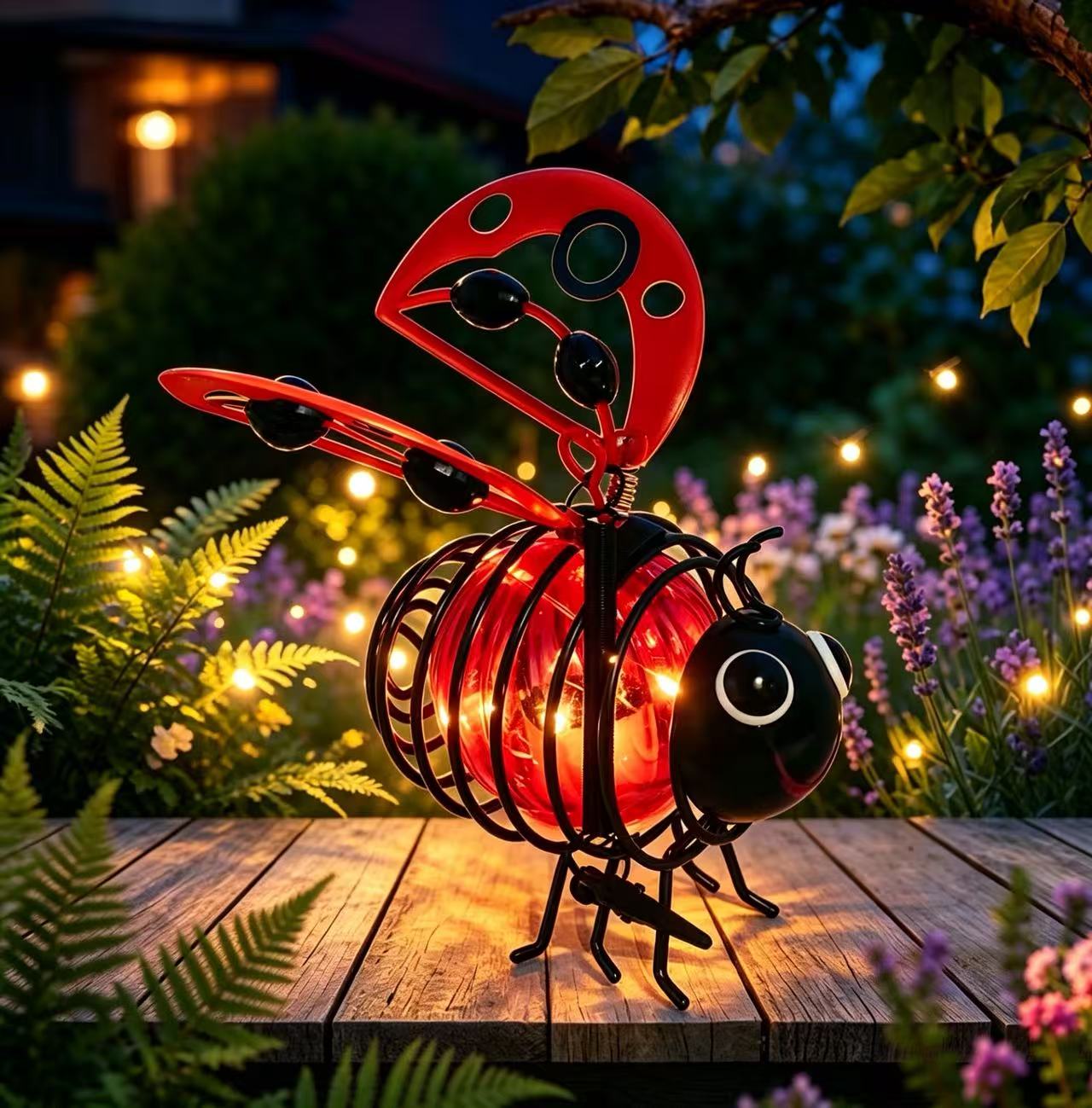 🔥Special Price £10.99!! ⚡50K+ SOLD!✨🐝Hanging Solar Bee Light – Warm Amber Glow, Flicker-Free, Perfect for Garden Parties, Camping, or Kids’ Rooms – Spread Joy Day and Night 🌞🌜